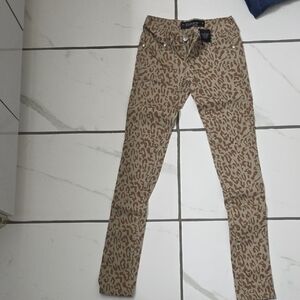 Leopard Print Skinny Pants